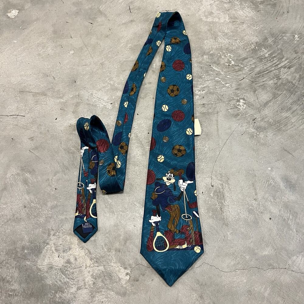 Vintage Goofy Sports Mickey Unlimited Disney Neck Tie NEW WITH TAGS SEARS